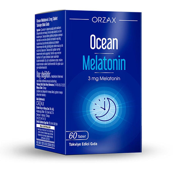 Orzax Ocean Melatonin 3 Mg 60 Tablet - Lujain Beauty