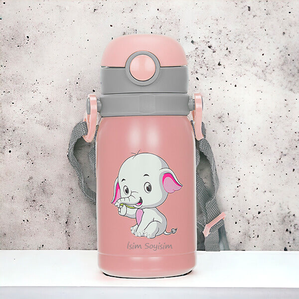 Smart Water Bottle Safe  Rust-Resistant Stainless Steel SUS 304 | PINK