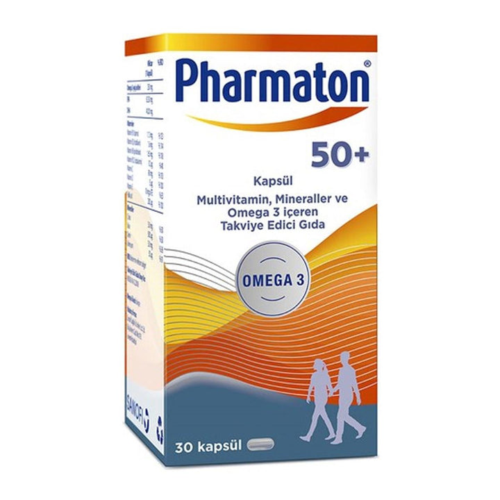 Pharmaton 50 Plus 30 Capsules - Lujain Beauty