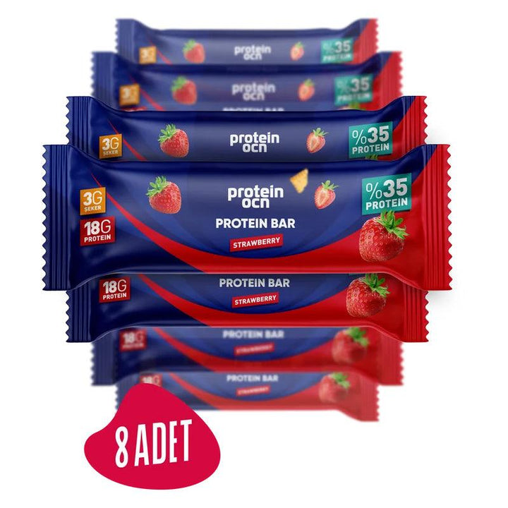 Protein Ocean PROTEİN BAR 18G PROTEİN, 3G BCAA Strawberry - Lujain Beauty