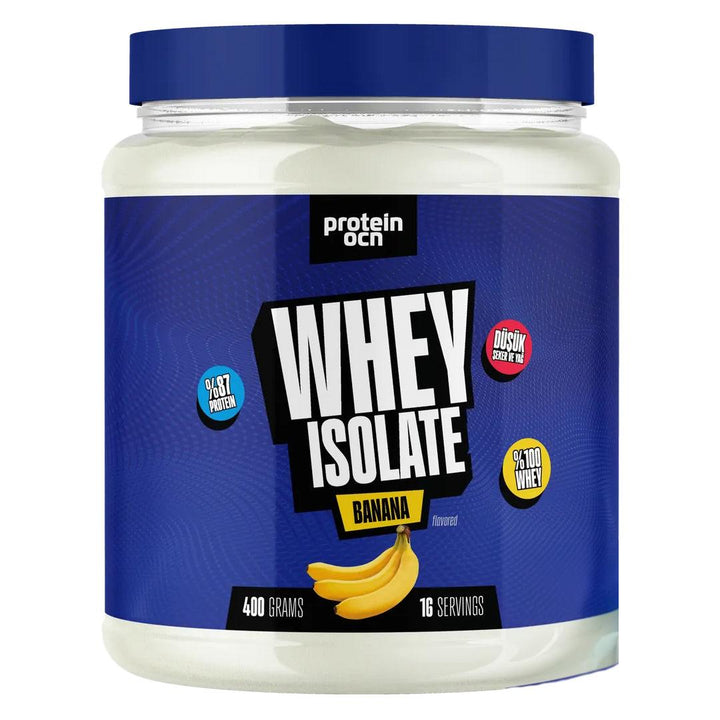 Protein Ocean Whey Isolate The Purest Whey With 90% Protein 400 gr Banana Flavor - Lujain Beauty