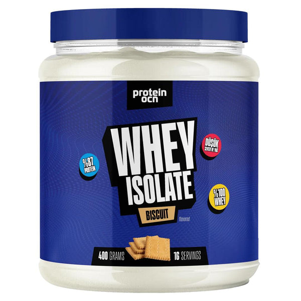 Protein Ocean Whey Isolate The Purest Whey With 90% Protein 400 gr Biscuit Flavor - Lujain Beauty