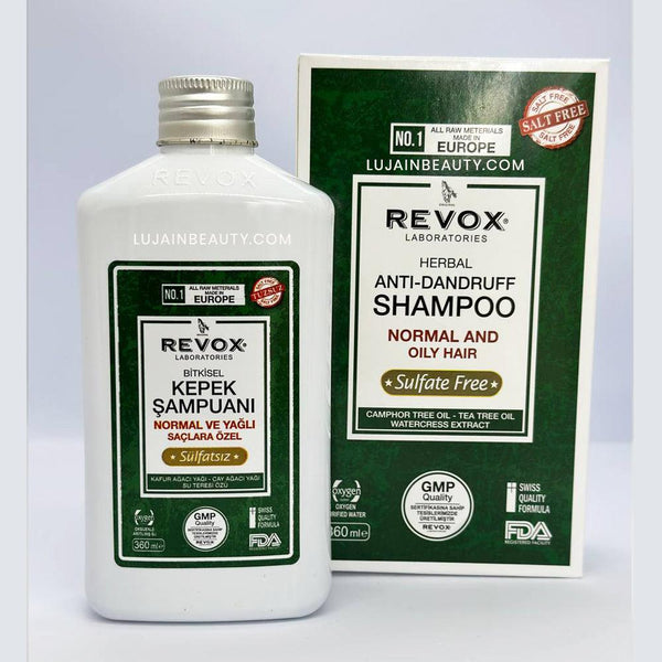 Revox Herbal Anti-Dandruff Shampoo Salt-Free Sulfate-Free | For Normal And Oily Hair - Lujain Beauty