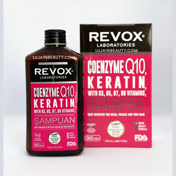 Revox Keratin, Coenzyme Q10, B Vitamin Complex Special Series Hair Care Shampoo 360 ml - Lujain Beauty