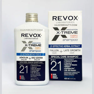 Revox X-Treme Extra Care Shampoo for Shedding and Late Growing Hair 400 ml - Lujain Beauty