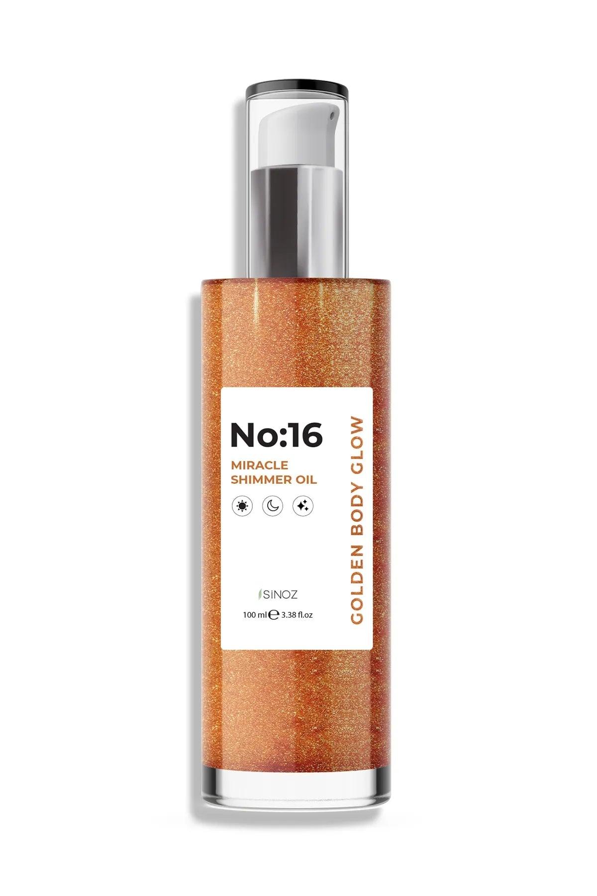 Sinoz No:16 Miraculous Luminous Hair And Body Care Oil - Shimmering Moisturizing Care 100 Ml - Lujain Beauty