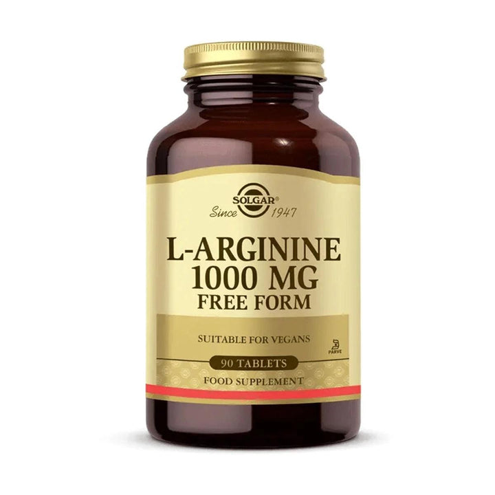 Solgar, L-Arginine, Free Form, 1,000 mg, 90 Tablets - Lujain Beauty