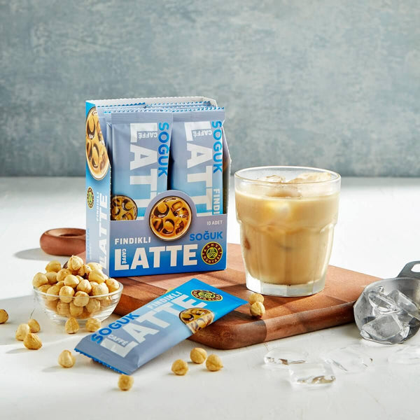Special Series Cold Coffee Hazelnut Flavored Caffe Latte 10 Pack | Kahve Dunyasi - Lujain Beauty