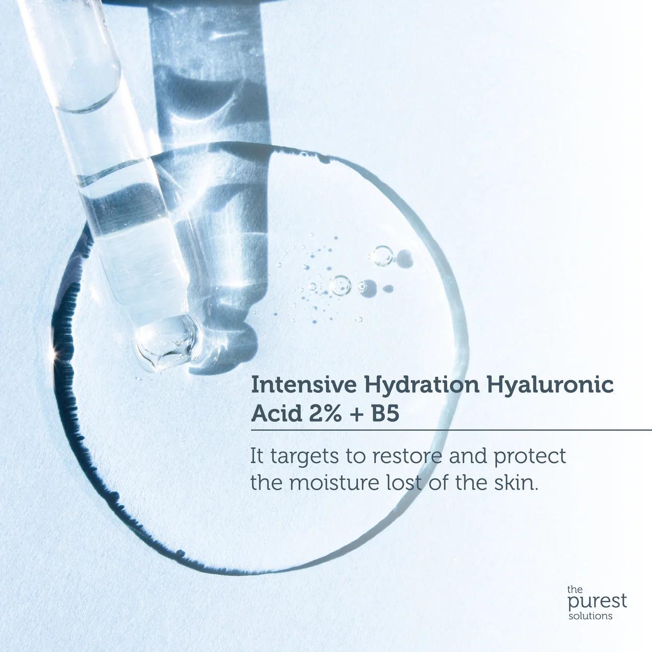 The Purest Solutions Hyaluronic Acid 2%+ B5 Hydration Skin Care Serum With Intense Moisturization And Plumping Effect 30 ml - Lujain Beauty