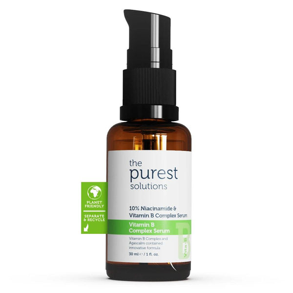 The Purest Solutions Vitamin B Complex Niacinamide 10% Serum Barrier Strengthening And Soothing 30 ml - Lujain Beauty