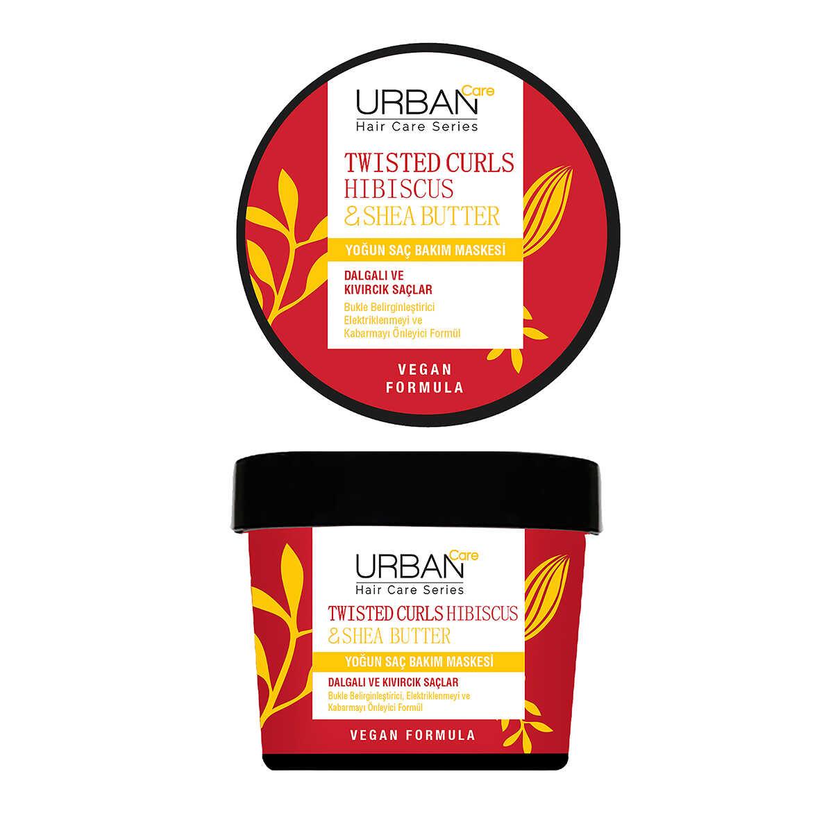 Twisted Curls Hibiscus & Shea Butter Intensive Hair Care Mask 230ml | Urban Care - Lujain Beauty