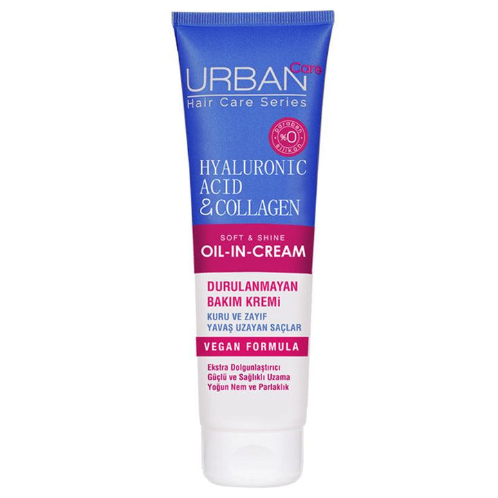 Urban Care Hyaluronic Acid & Collagen No-Rinse Hair Cream for Dry and Lifeless Hair 150 ml - Lujain Beauty