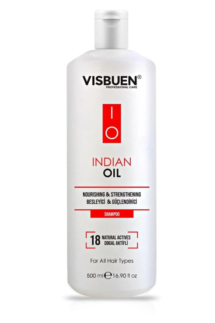 Visbuen Castor Oil Shampoo with 18 Natural Actives, Fast Hair Growth and Nourishing, Strengthening Effect 500 ml - Lujain Beauty