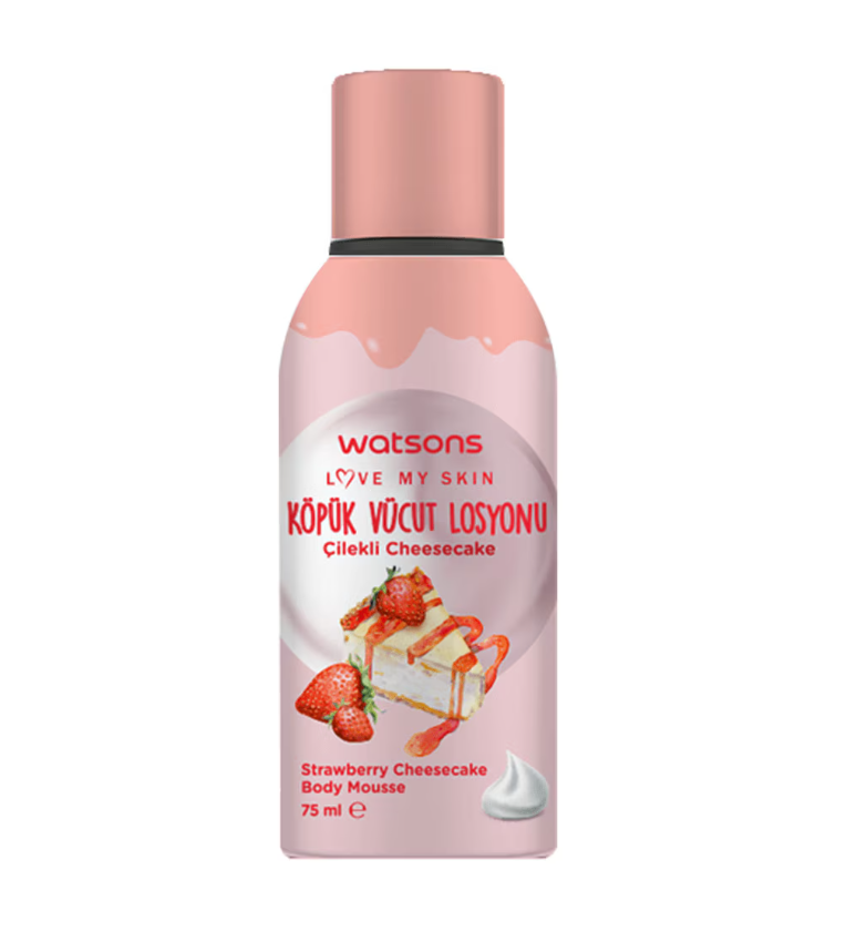 Watsons Strawberry Foam Lotion 75 ml – Indulge Your Skin with Sweet Hydration