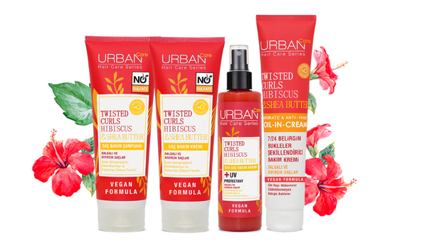 Hibiscus & Shea Butter Set For Wavy And Curly Hair X4 | Urban Care