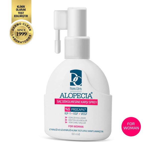 Alopecia Anti Hair Loss For Women Spray 60 ml - 5% Procapil and IGF - Lujain Beauty