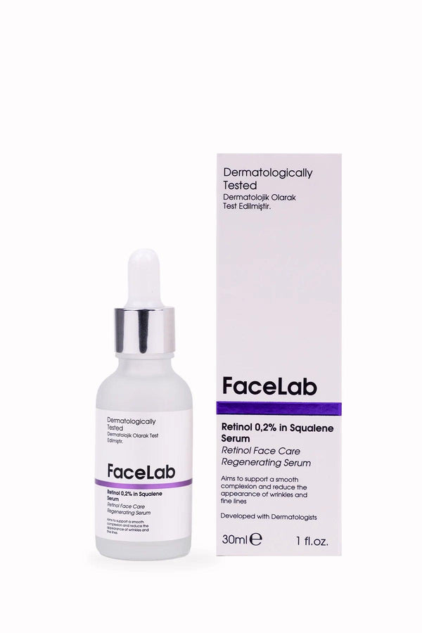 Anti-Aging Regenerating Retinol in Squalane 0.2% Regenerating Serum 30 ml - Face Lab - Lujain Beauty