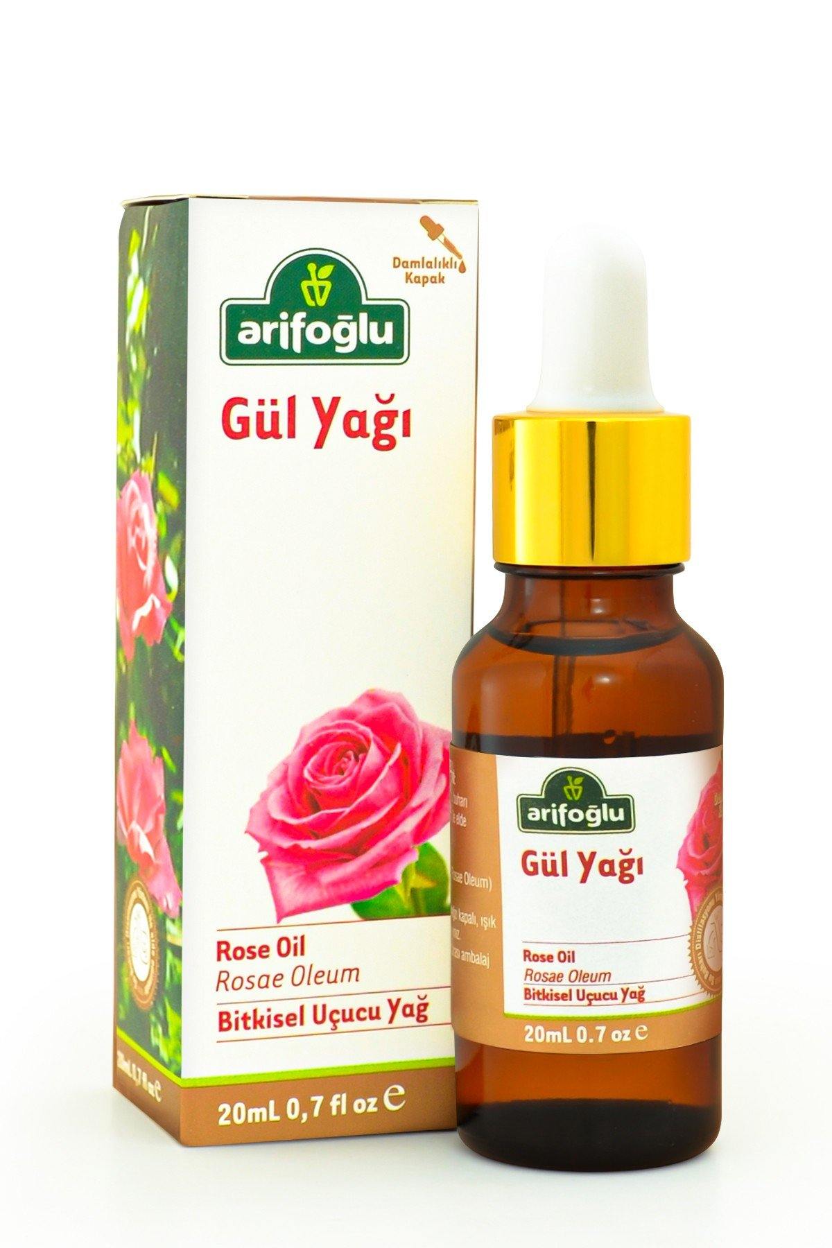 Arifoglu Rose Oil, Rosae Oleum, Cold Pressed ,%100 Original Virgin 20ml - Lujain Beauty