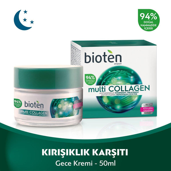 Bioten MULTI-COLLAGEN Anti-Wrinkle Night care 50ml - Lujain Beauty