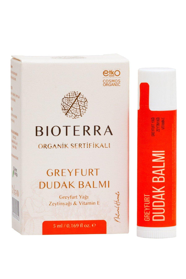 Bioterra Organic Grapefruit Lip Balm (Grapefruit Lip Balm) 5 ml - Lujain Beauty