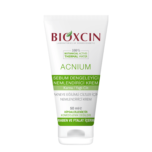 Bioxcin Acnium Sebum Balancing Moisturizing Cream - Lujain Beauty