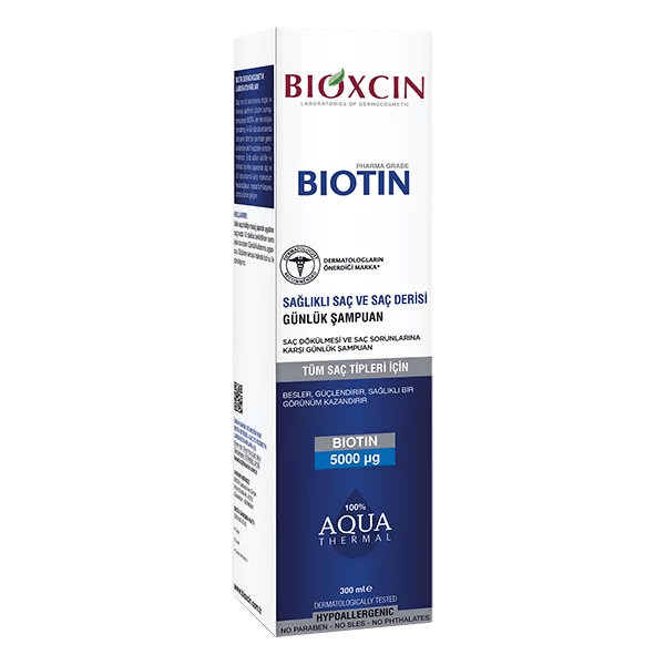 Bioxcin Biotin Shampoo 300 ml Anti Hair Loss For All Hair Types - Lujain Beauty