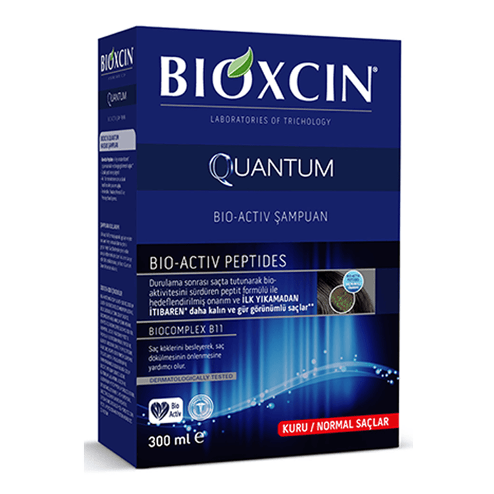 Bioxcin Quantum Quantum Shampoo 300 Ml - Dry And Normal Hair - Lujain Beauty