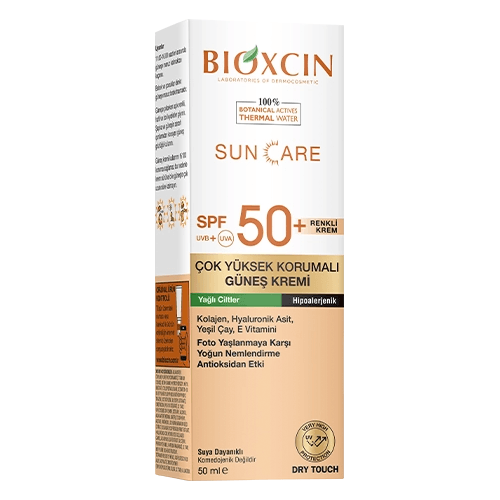 Bioxcin Sun Care Very High Protection Tinted Sunscreen for Oily Skin Spf 50+ - Lujain Beauty