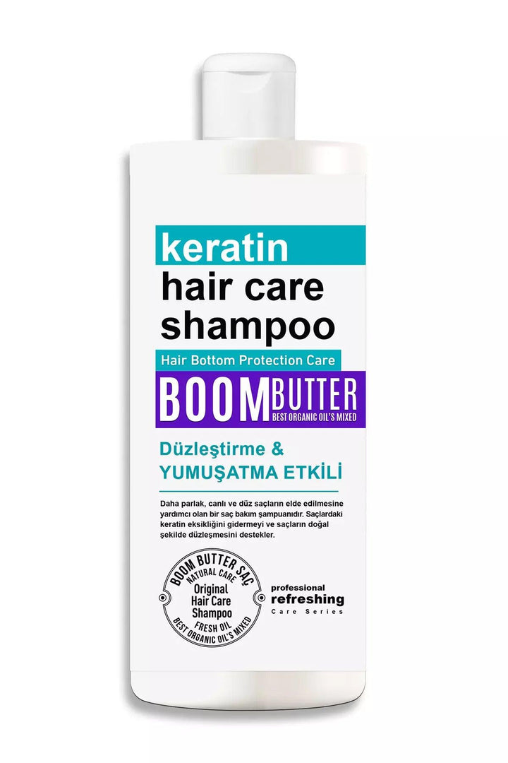 BOOM BUTTER Strengthening Repair Keratin Hair Care Shampoo 300 ML - Lujain Beauty