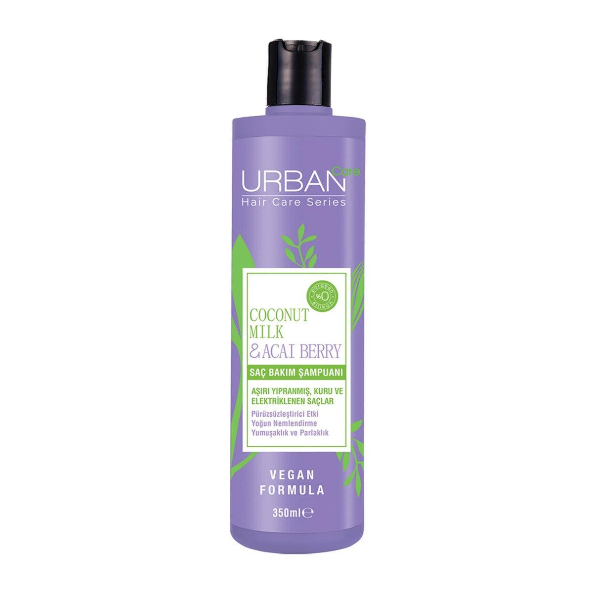 Coconut Milk & Acai Berry Shampoo 350 ml | Urban Care - Lujain Beauty