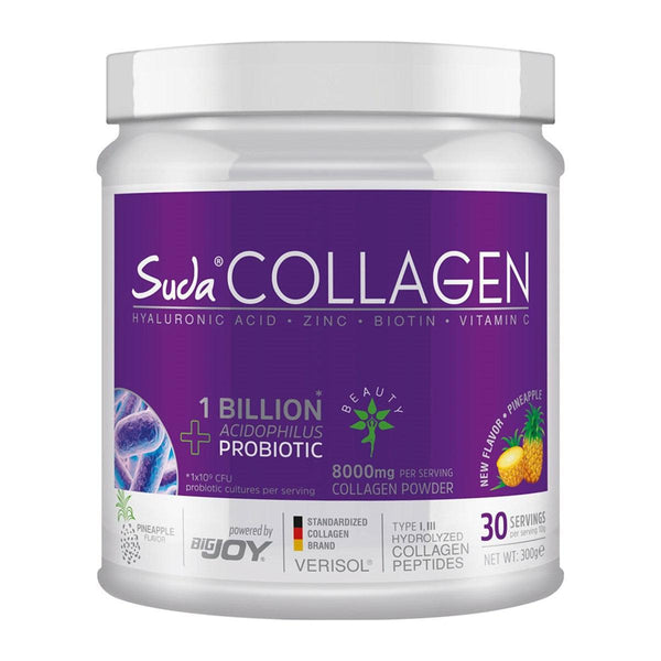Collagen Powder Probiotic Pineapple Flavored 300 gr | Suda Collagen - Lujain Beauty