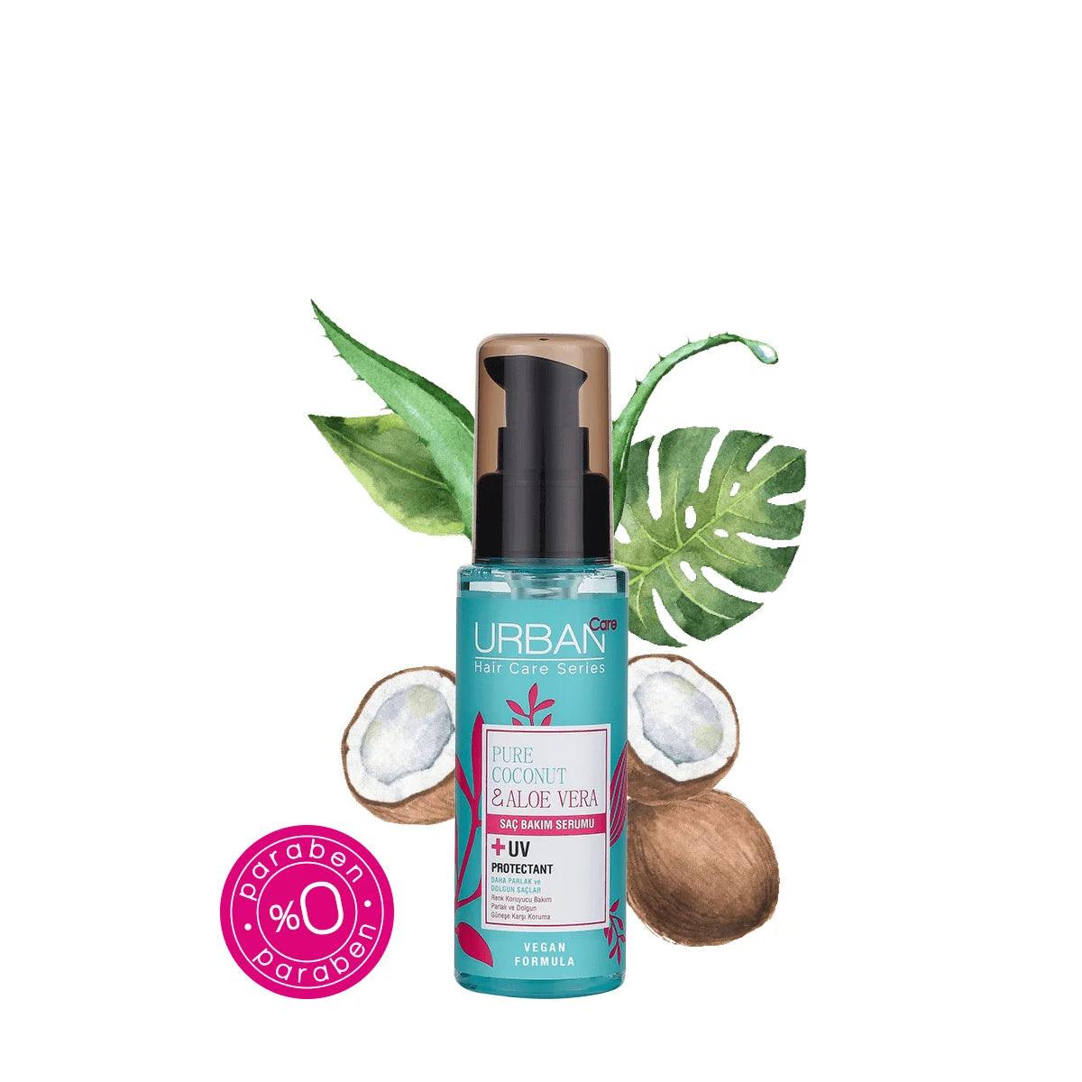Color Protecting Serum with Pure Coconut Oil and Aloe Vera 75 ml | Urban Care - Lujain Beauty