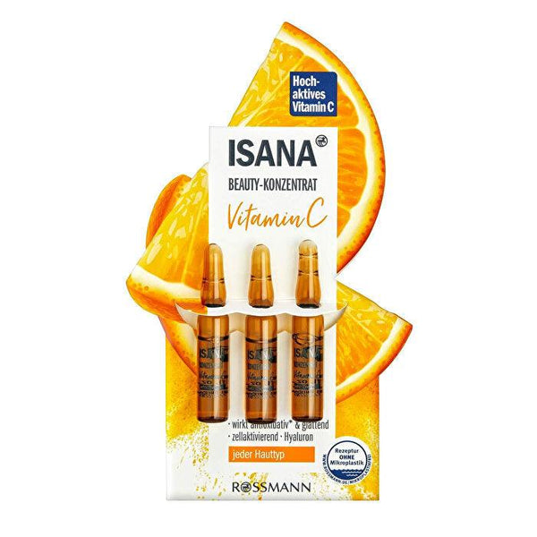 Concentrated vitamin C ampoules 3 x 6 ml ISANA - Lujain Beauty
