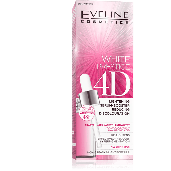 EVELINE Face Color Leveling and Lightening Serum - 4D White Prestige - Lujain Beauty