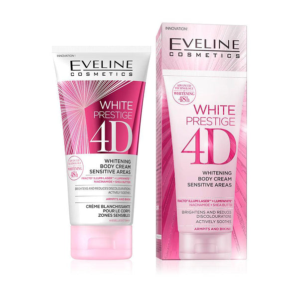 EVELINE Sensitive Area Whitening Body Cream - 4D White Prestige - Lujain Beauty