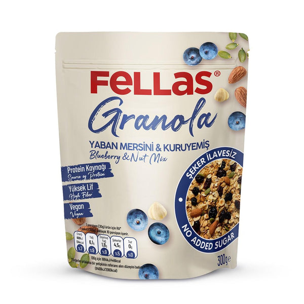 Fellas Granola - With Blueberry & Nuts 300 Gr - Lujain Beauty