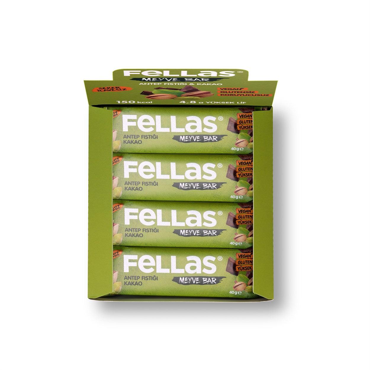 Fruit Bar with Pistachio and Cocoa 40 gr x 12 Pieces - Lujain Beauty