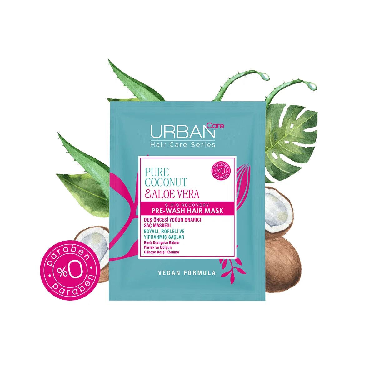 Hair Mask Color Protector Coconut and Aloe Vera 50 ml | Urban Care - Lujain Beauty