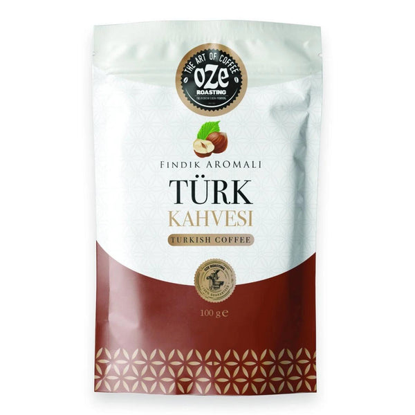 Hazelnut Flavored Turkish Coffee X5 Pack 100 gr | Oze Kahve - Lujain Beauty