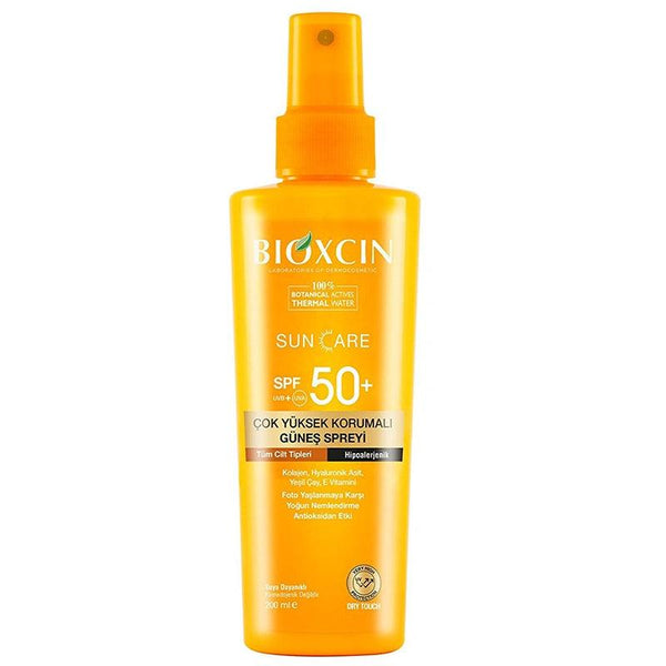 High Protection Sunscreen Spray for All Skin Types from Bioxcin SPF 50+ 200ml - Lujain Beauty