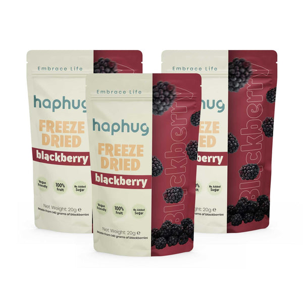 Freeze Dried Blackberries 20g x 3 Pack | Hap Hug