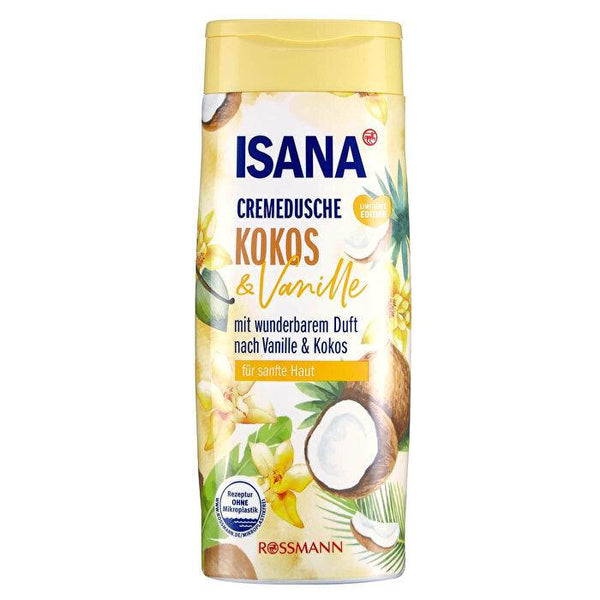 ISANA Coconut & Vanilla Creamy Shower Gel 300 ml - Lujain Beauty