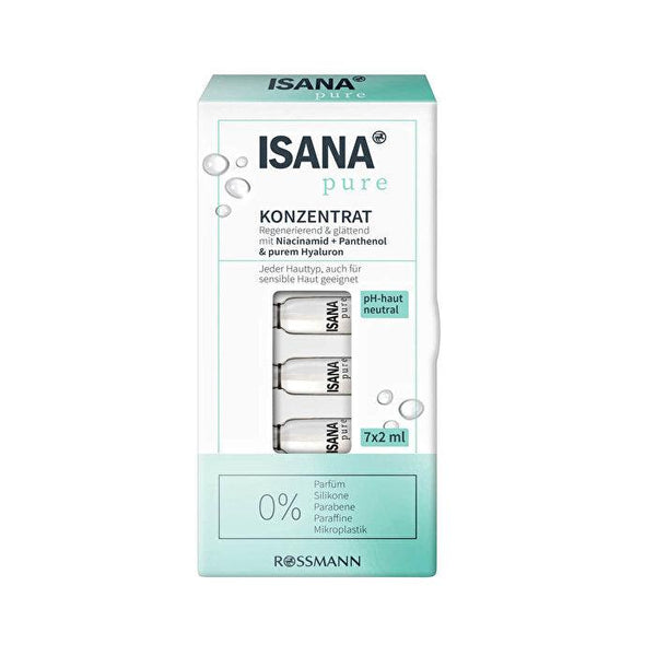 ISANA PURE Concentrate Ampoules, 7 Ampoules - Lujain Beauty