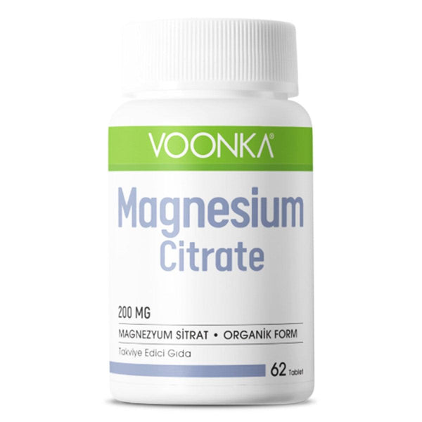 Magnesium Citrate 200 Mg 62 Tablet Voonka - Lujain Beauty