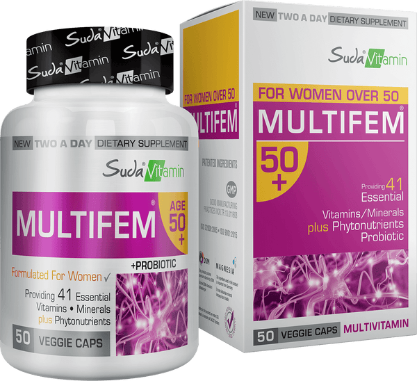 Multifem Women 50+ Age Multivitamin 50 Herbal Capsule | Suda Vitamin - Lujain Beauty