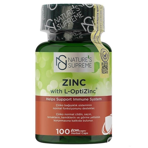 Nature's Supreme Zinc 15 Mg 100 Capsules - Lujain Beauty