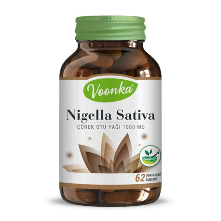 Nigella Sativa 1000 Mg 62 Capsules Voonka - Lujain Beauty
