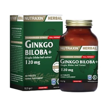 عشبة Ginkgo Biloba الجنكة بيلوبا 60 كبسولة | Nutraxin