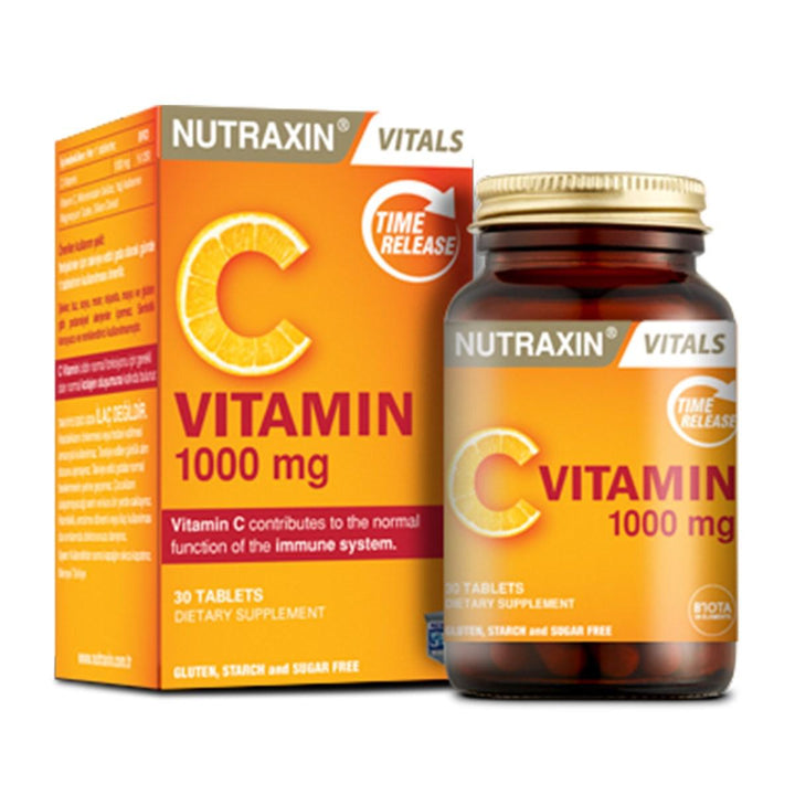 Nutraxin Vitamin C 1000 mg - 30 Tablets - Lujain Beauty