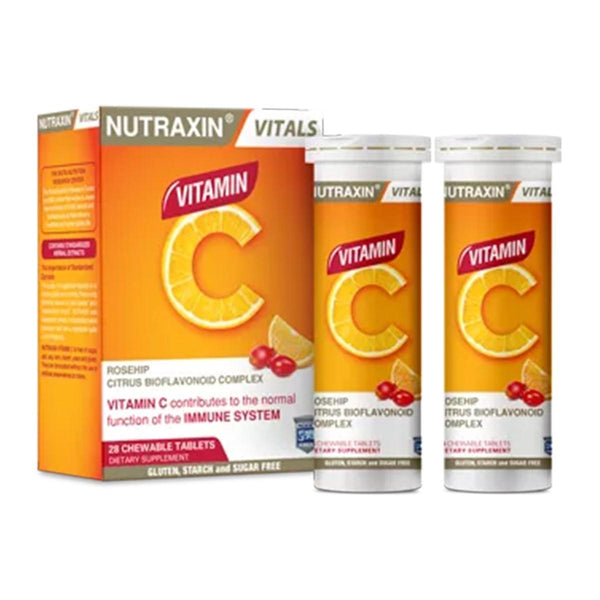 Nutraxin Vitamin C 28 Chewable Tablets - Lujain Beauty